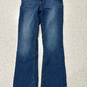 Girls Dark Wash Flares